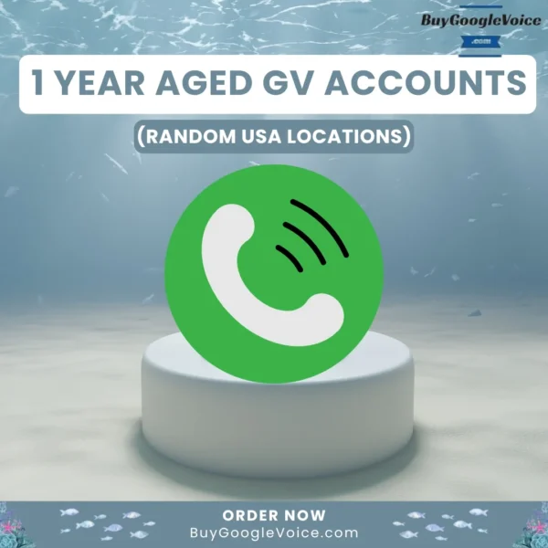 Buy 1 Year Aged Google Voice PVA Accounts (Random)