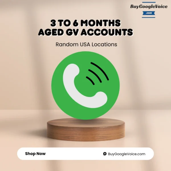 Buy 3 to 6 Months Aged Google Voice PVA Accounts (Random)